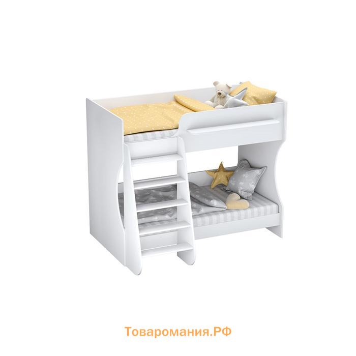 Кровать двухъярусная Polini kids Dream 1500, цвет белый