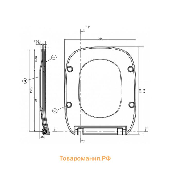 Крышка-сиденье для унитаза Roca Debba 8019D2003, микролифт, белый