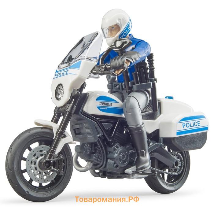 Игровой набор Мотоцикл Scrambler Ducati с фигуркой полицейского