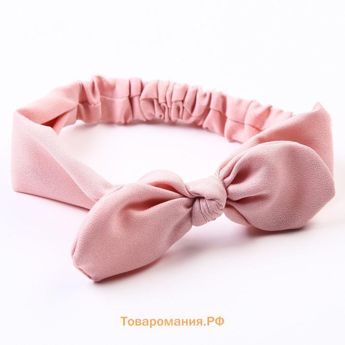 Повязка на голову для мамы и дочки, 2 шт. «Family look» розовый, Крошка Я