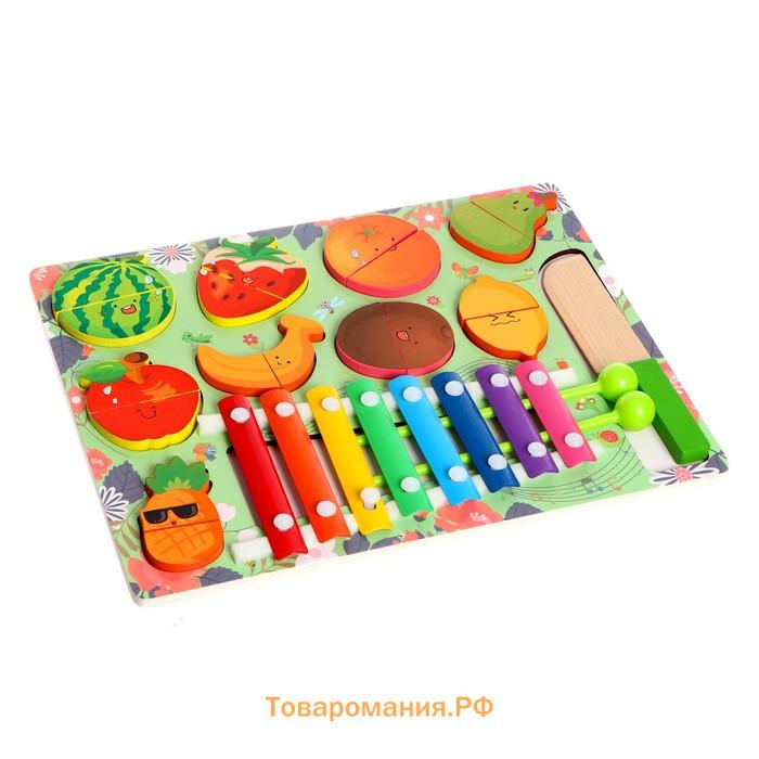 Детский развивающий набор «Музыкальные фрукты» 29,5 × 22 × 3 см
