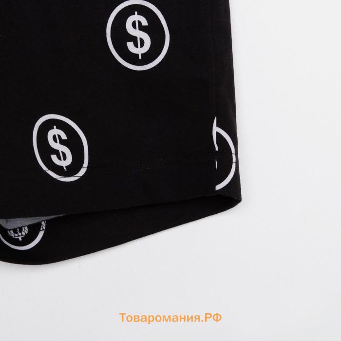 Пижама мужская KAFTAN "Money" р.50, черный