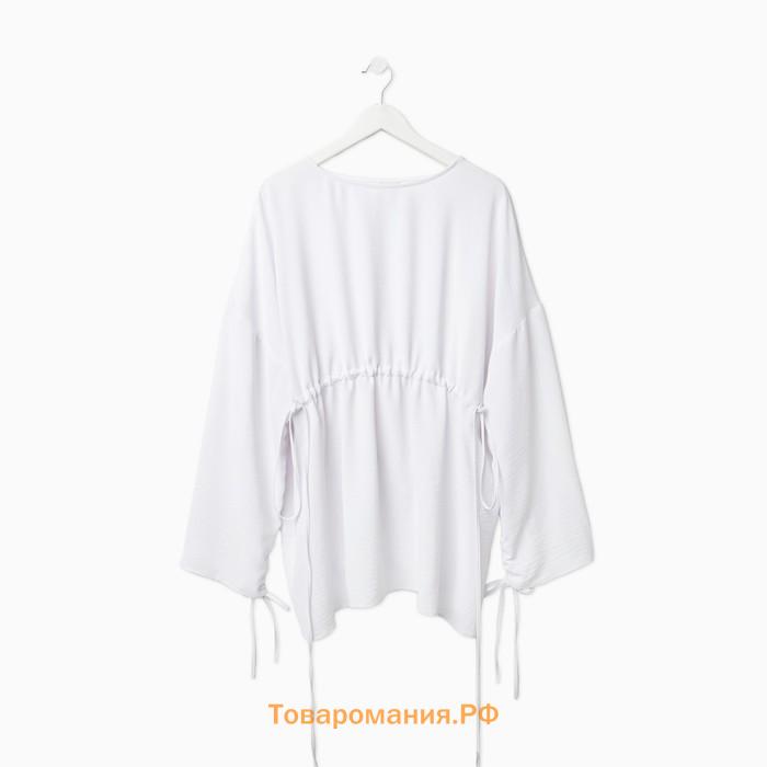 Костюм женский (туника, брюки) MINAKU: Casual Collection цвет белый, размер 48