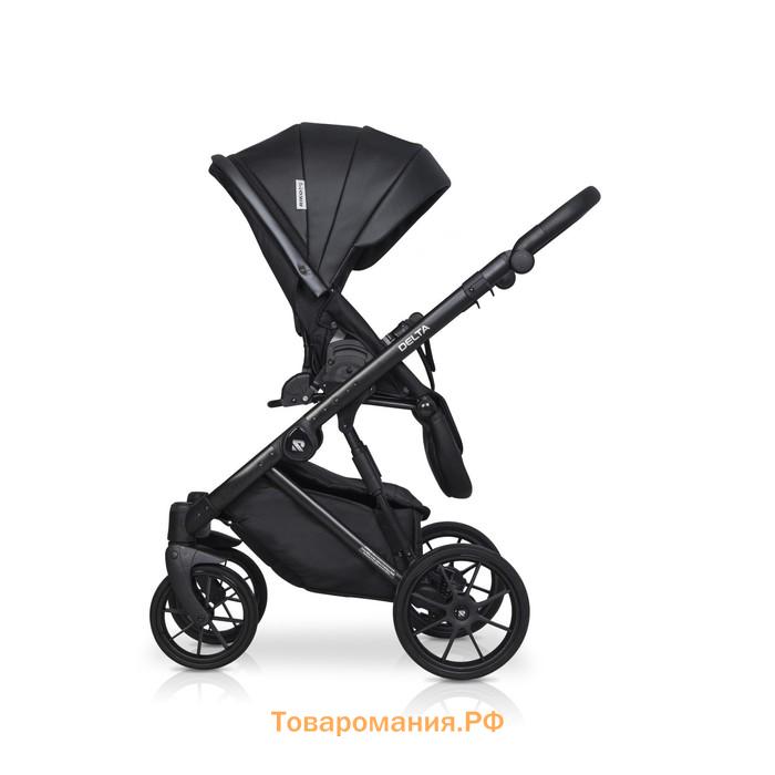 Коляска 2 в 1 Riko Delta Ecco, цвет black