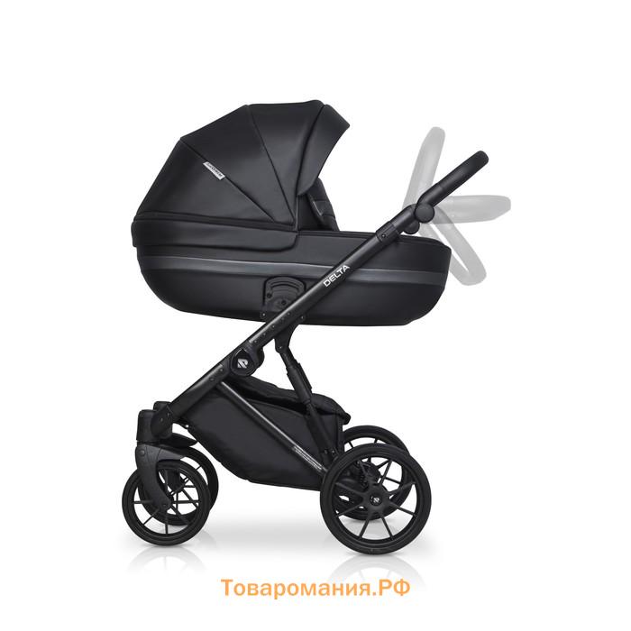 Коляска 2 в 1 Riko Delta Ecco, цвет black