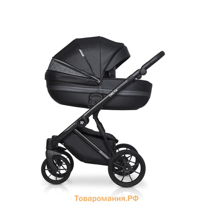 Коляска 2 в 1 Riko Delta Ecco, цвет black