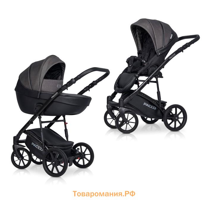 Коляска 2 в 1 Riko Pacco, цвет carbon