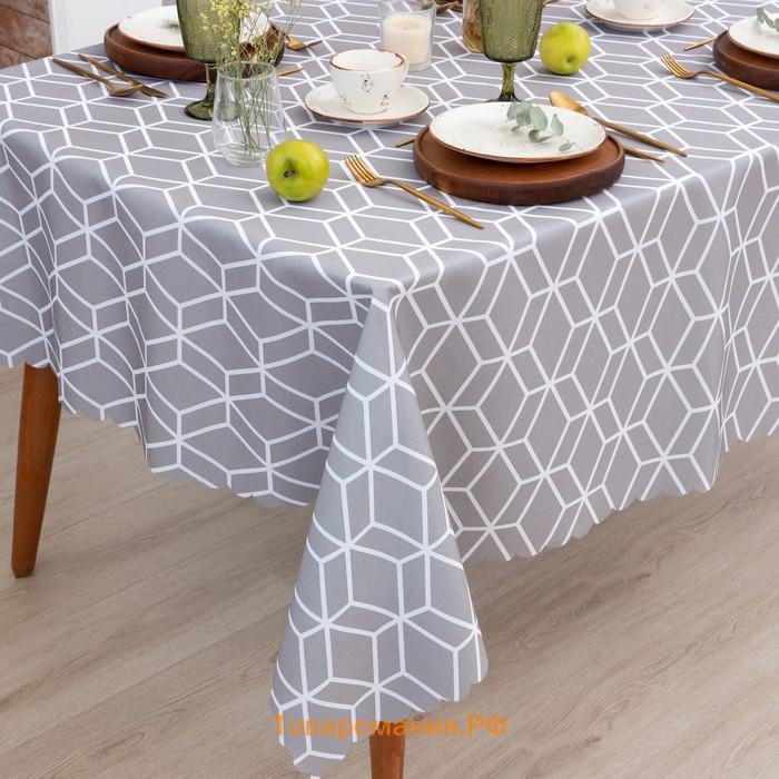 Скатерть  Hexagon 145х220 см, 100% п/э