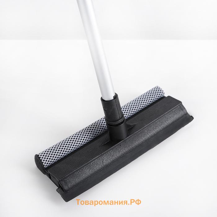 Щётка для окон , телескопической ручка 60(97) см, водосгон 20 см, насадка из поролона 20×8 см