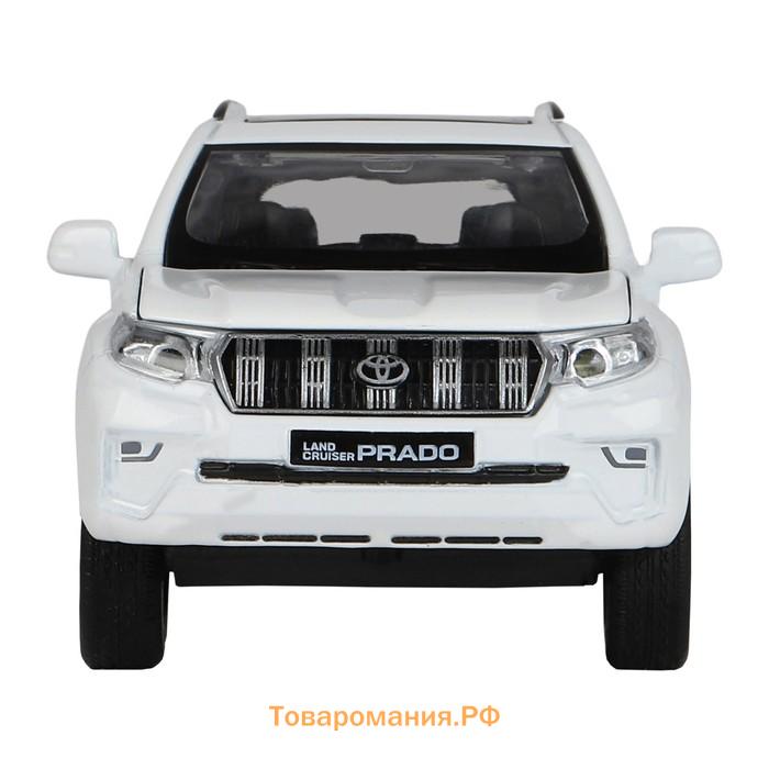 Машина металлическая Land Cruiser Prado 1:32, свет и звук, открываются двери, капот, багаж, инерция