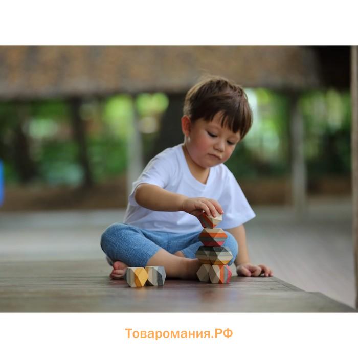 Деревянный конструктор Plan Toys «Камни»