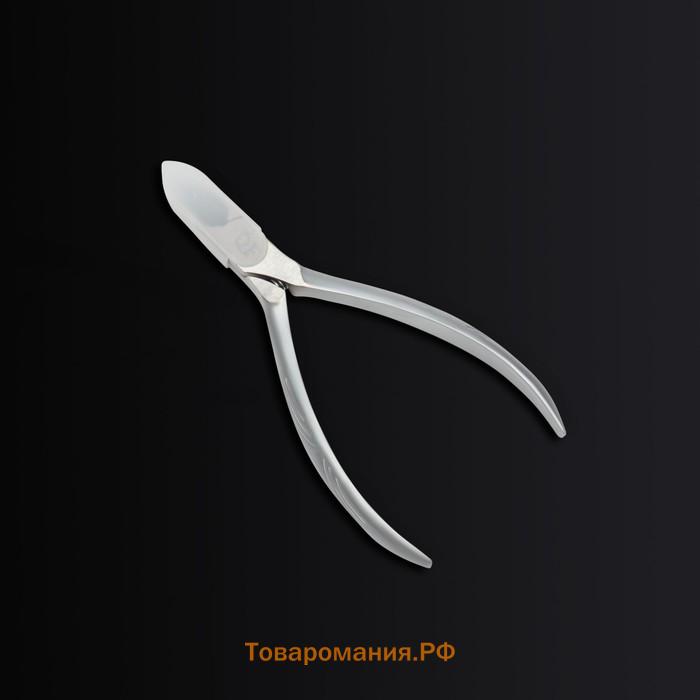 Кусачки педикюрные «Premium satin», скрытая пружина, 10.9 см, длина лезвия - 16 мм
