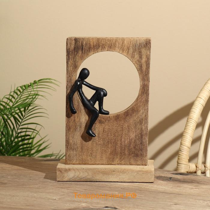 Сувенир «Раздумье», 23.5×9.5×34 см, полимерная смола, манговое дерево
