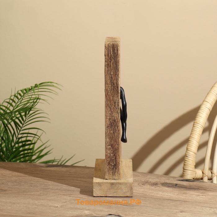Сувенир «Раздумье», 23.5×9.5×34 см, полимерная смола, манговое дерево