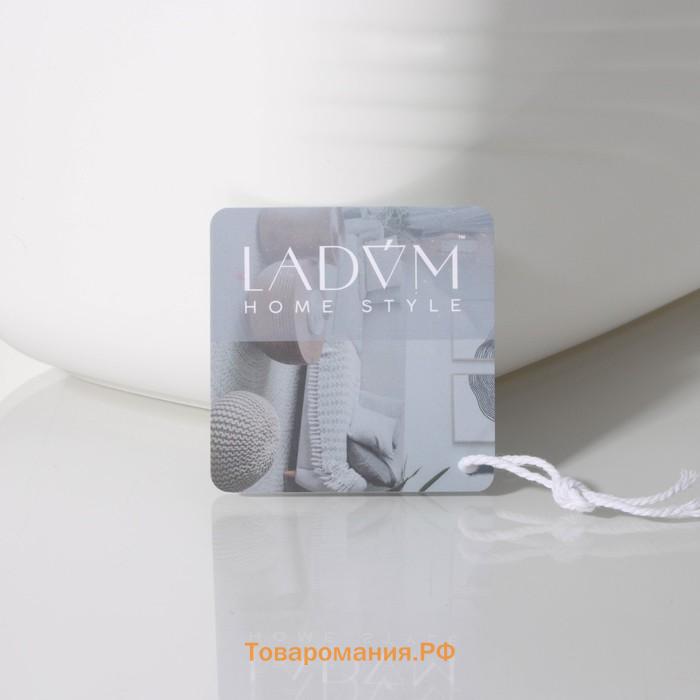 Контейнер для хранения с ручкой LaDо́m «Лаконичность», 39.5×22.5×17 см, белый