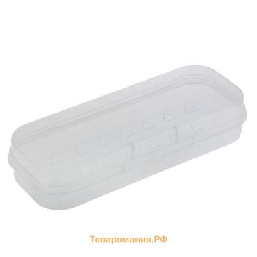 Пенал-футляр Стамм Cristal, 90 х 217 х 43 мм, пластиковый, прозрачный, бесцветный, европодвес