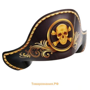 Пиратская шляпа карнавальная «Пират», 350 гр/кв.м