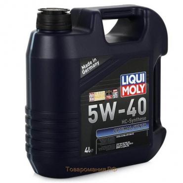 Масло моторное  LiquiMoly НС Optimal Synth  5W-40 SN/CF А3/В4, 4 л синтетика