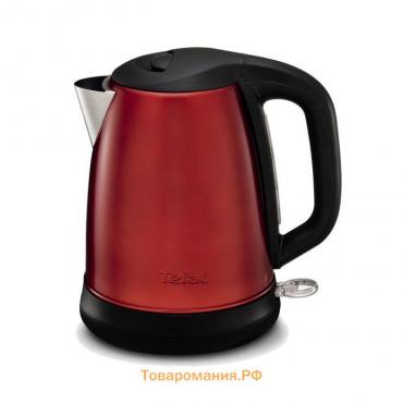 Чайник электрический Tefal KI270530, металл, 1.7 л, 2400 Вт, красный