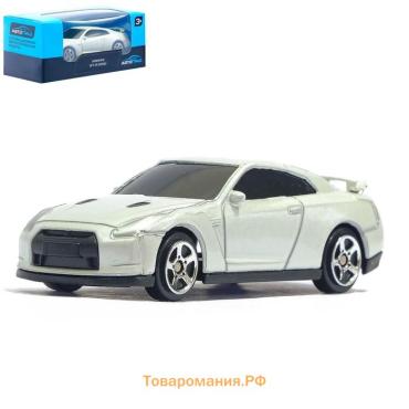 Машина металлическая NISSAN GT-R (R35), 1:64, цвет белый