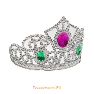 Корона на голову для девочки «Принцесса», с рубином