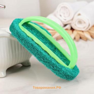 Щётка абразивная с ручкой , 15×8 см, МИКС
