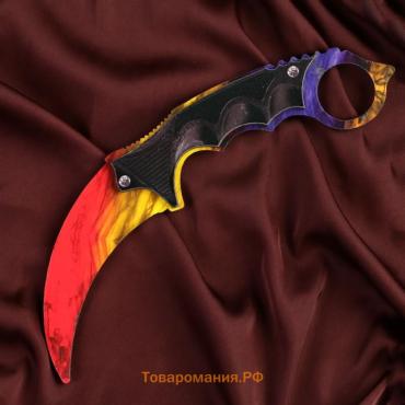Деревянное оружие «Керамбит, мраморный градиент»