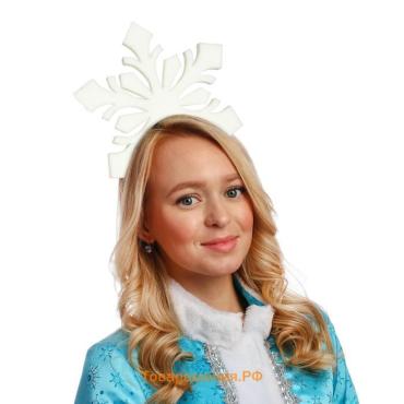Ободок новогодний карнавальный «Снежинка»