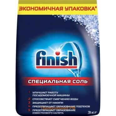 Соль для посудомоечных машин Finish, гранулированная, 3 кг