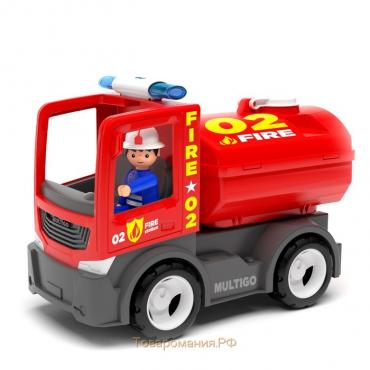 Машинка Efko MultiGo «Пожарный грузовик», с цистерной и водителем