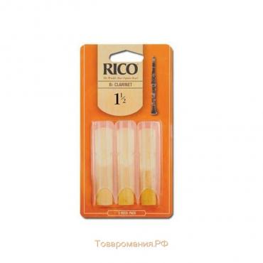 Трости RCA0335 Rico для кларнета Bb, размер 3.5, 3шт