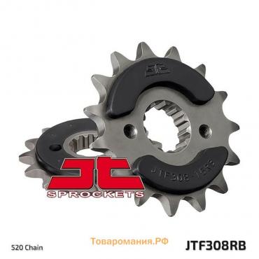 Звезда ведущая, JT308.14RB, с демпфером, цепь 520, 14 зубьев