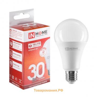 Лампа светодиодная IN HOME LED-A70-VC, Е27, 30 Вт, 230 В, 6500 К, 2850 Лм