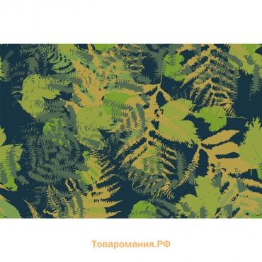 Фотобаннер, 250 × 200 см, с фотопечатью, люверсы шаг 1 м, «Камуфляж. Листья», Greengo