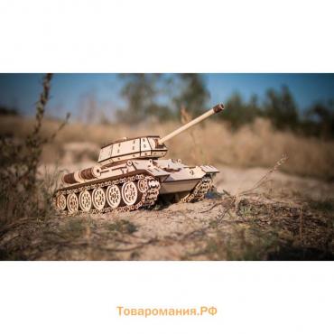 Конструктор деревянный 3D EWA «Танк T-34»