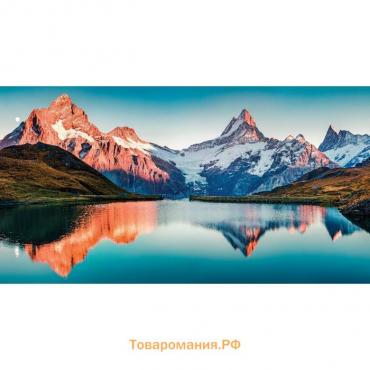 Фотобаннер, 300 × 160 см, с фотопечатью, люверсы шаг 1 м, «Горное озеро», Greengo