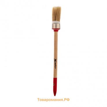 Кисть круглая MTX 82041, профи, натуральная щетина, деревянная ручка, 20 мм