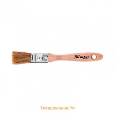 Кисть плоская MTX 83050, "Евро", натуральная щетина, деревянная ручка, 3/4"