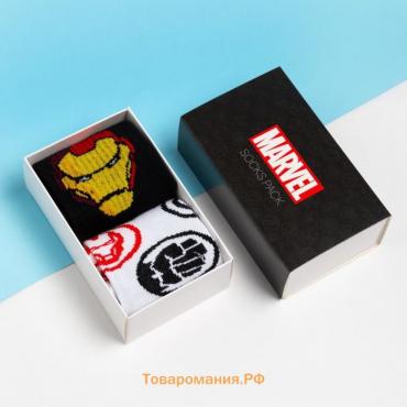 Набор носков "MARVEL", Мстители, 2 пары, 27-29 см