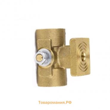 Кран для манометра Aquasfera 1061-01, 1/2"х20х1,5 мм, PN 16, внутренняя резьба, фланец