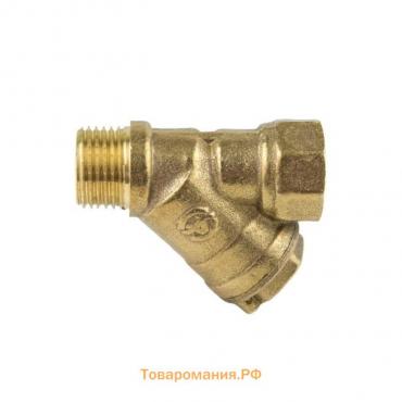 Фильтр грубой очистки Aquasfera 4002-02, 3/4", DN 20, внутренняя/наружная резьба, латунь