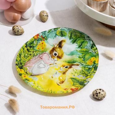 Подставка для яиц 10 ячеек  «Кроличьи истории», 24×20.6 см, стеклоㅤ