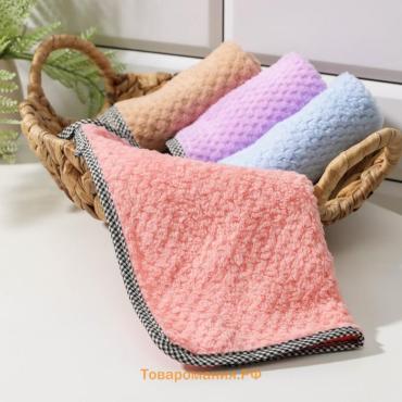 Салфетка для уборки  «Уют», микрофибра, 25×25 см, МИКС
