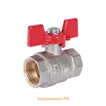 Кран шаровой ROMMER RBV-0003-0110220, 3/4", внутренняя/внутренняя резьба, бабочка