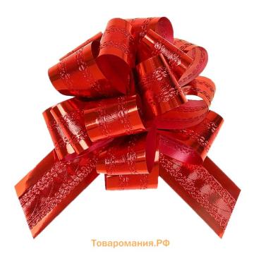 Бант - шар No3.2 полоса, красный