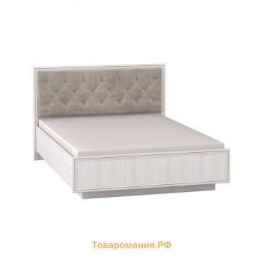 Кровать Люкс Paola 308 с ПМ, 1400 × 2000 мм, цвет ясень анкор светлый / brown grey патина