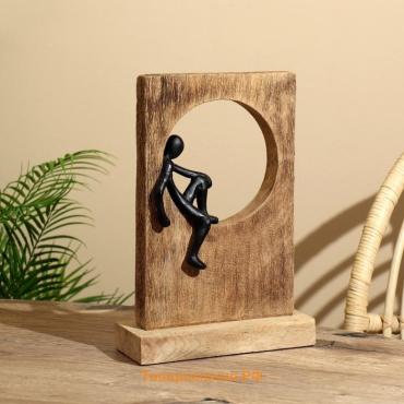 Сувенир «Раздумье», 23.5×9.5×34 см, полимерная смола, манговое дерево